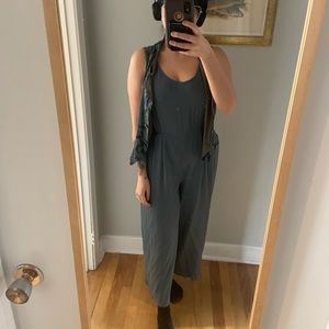 Vintage one piece with attached vest